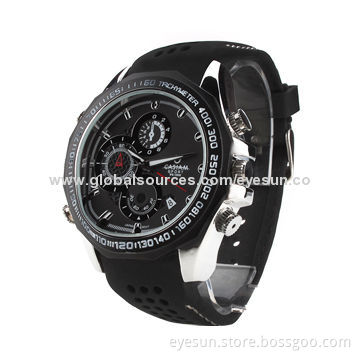 Motion Sensor 1,080P Spy Camera Watch, Night Vision and Hidden